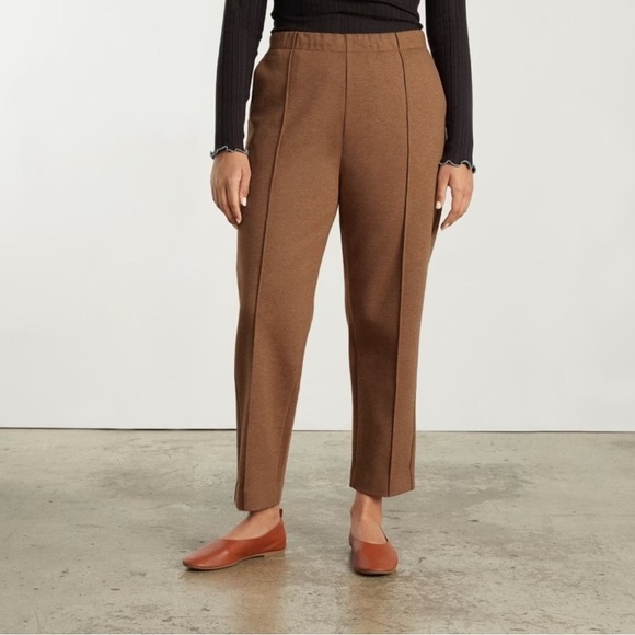 Everlane Women’s The Dream Pant Heathered Auburn Knit Cropped, size Medium - Picture 8 of 10